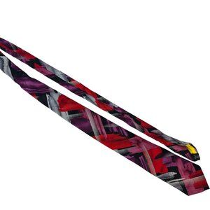 Vintage Jerry Garcia Abstract Silk Necktie Orange Horizon Collection 61